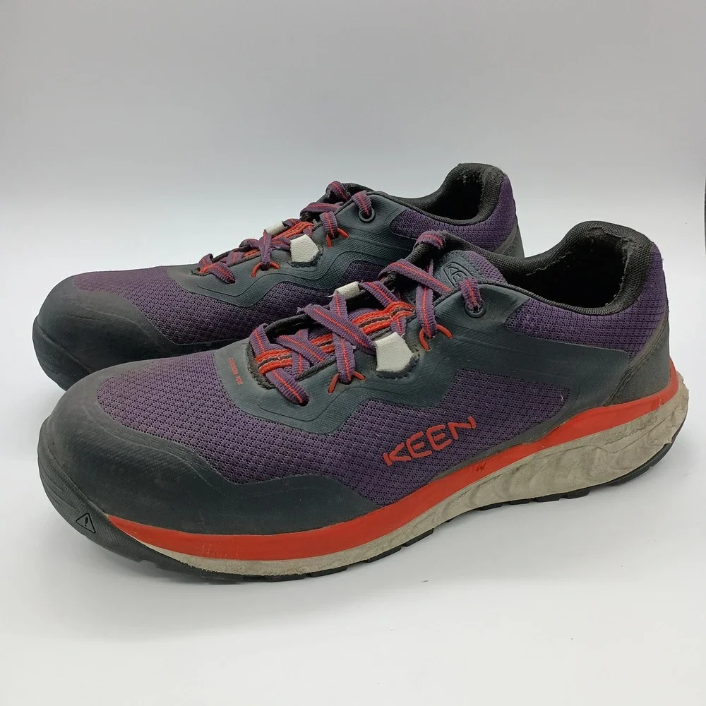 Keen Utility Tempe Carbon Toe Work‎ Shoes Men's 12 Purple Black Safety